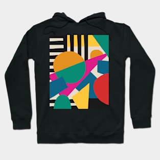 Abstract pattern 80s style geometric Hoodie